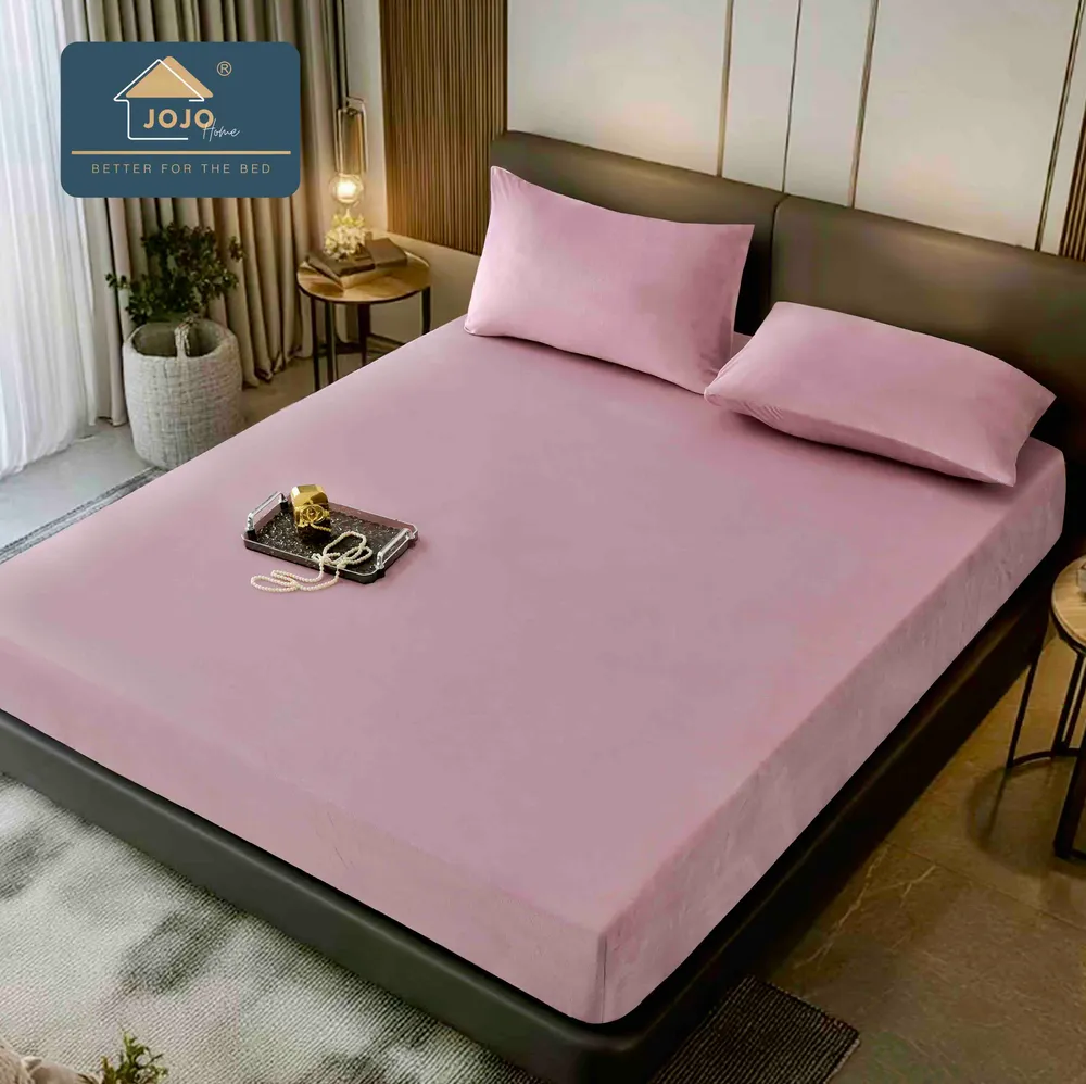 Husă de pat din catifea — Fucsia