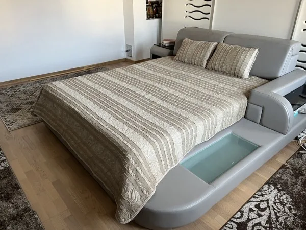 Set cuvertură și fețe de pernă, 220×240 cm, Crem
